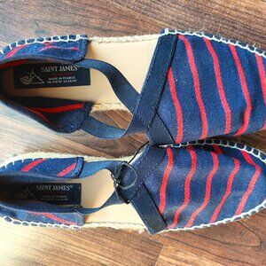 Saint James original Salt & Sea crossover espadrille NWT!